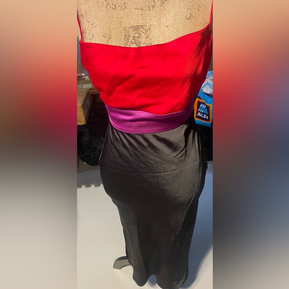 Express Vibrant Color Block Dress